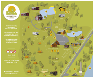 Tehumardi camping map